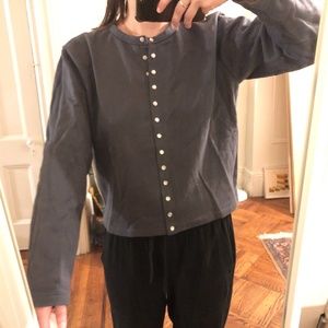 AGNES B SNAP CARDIGAN